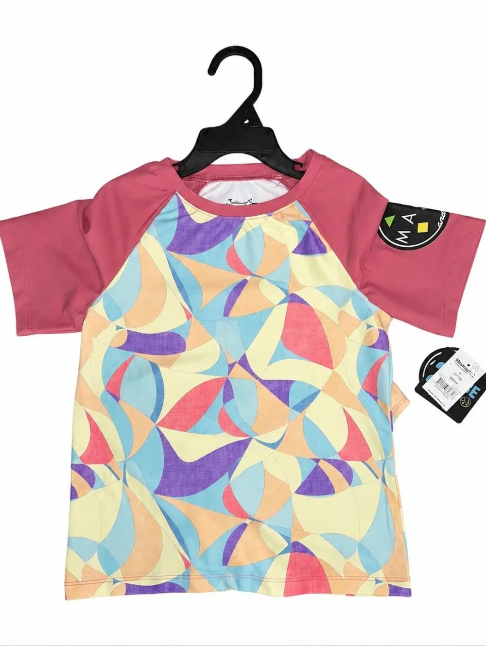 Maui & Sons Girls 2-Piece Swimsuit Deep Coral NWT Size L 10/12